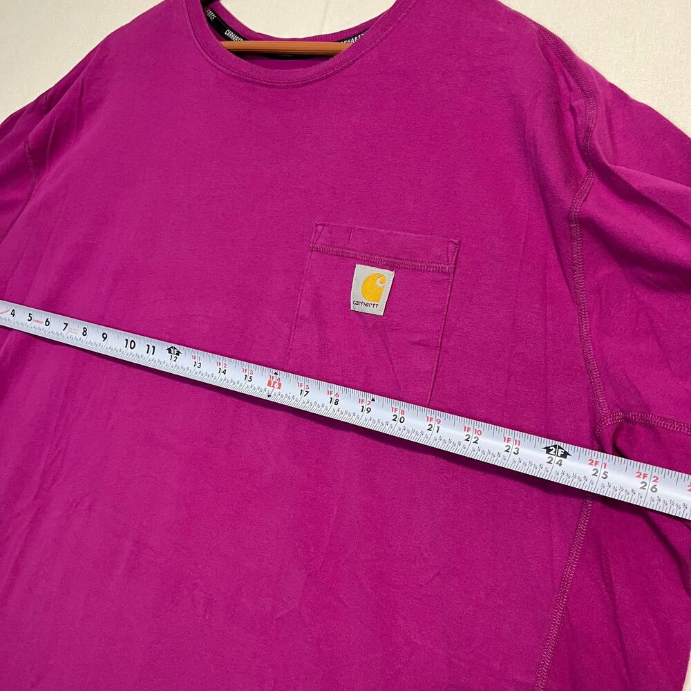 Carhartt Men's Force Relaxed Fit Short Sleeve Pocket T-Shirt Purple - Size 3XLT - Picture 6 of 7